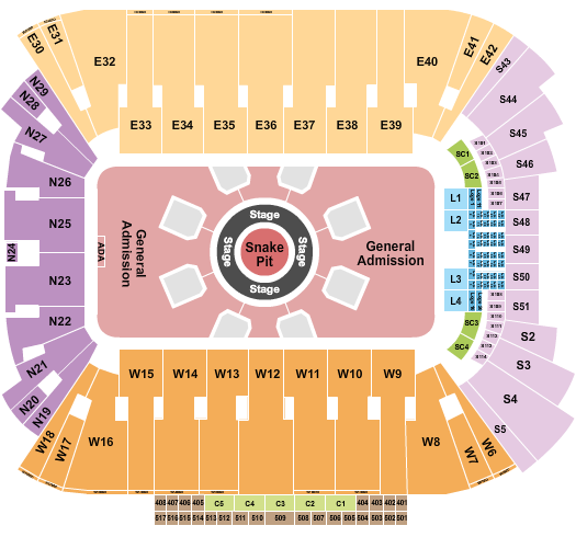 Rice Eccles Stadium Seating Chart: Metallica
