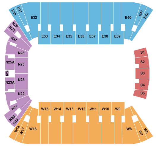 Rice Eccles Stadium Seating Chart: Open Floor