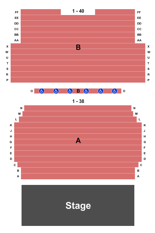 Riceland Hall At the Fowler Center Seating Chart