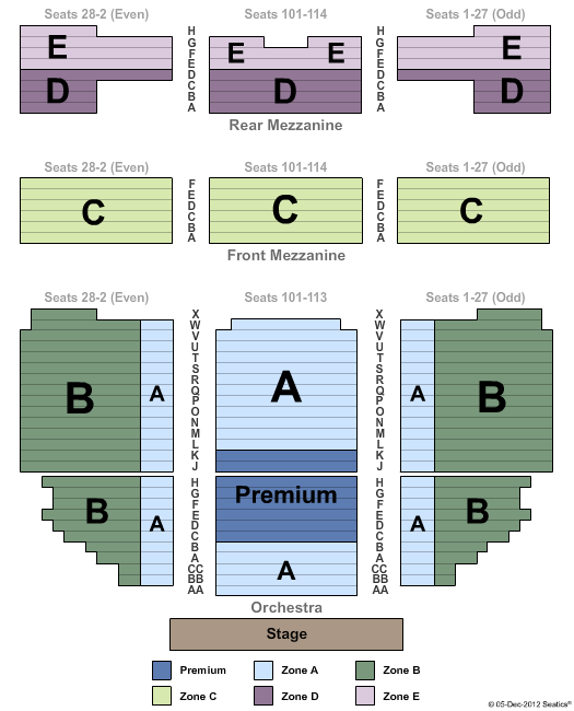 Richard Rodgers Theatre Seating Chart