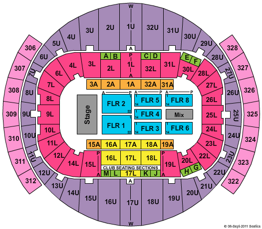 Richmond Coliseum seating chart