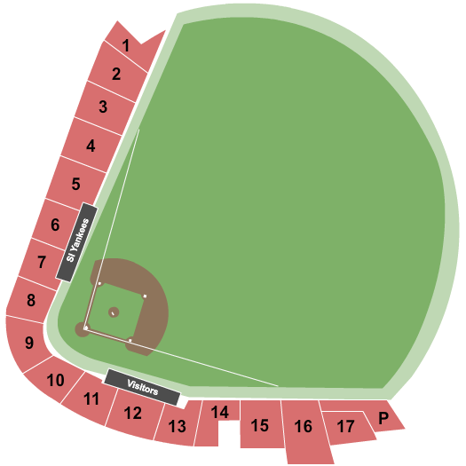 SIUH Community Park Seating Chart: Baseball