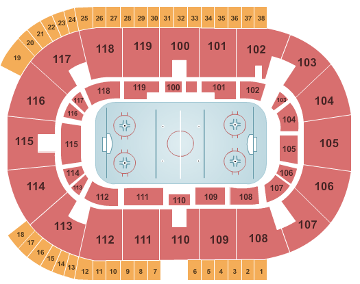 Coca-Cola Coliseum Seating Chart: Hockey