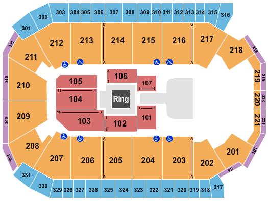 Rio Rancho Events Center Seating Chart: AEW
