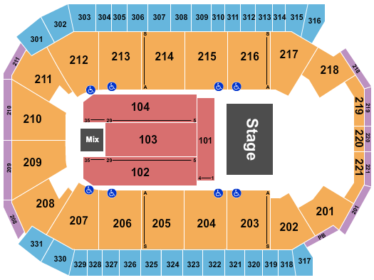 Rio Rancho Events Center Seating Chart: Endstage 4