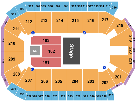 Rio Rancho Events Center Seating Chart: Halfhouse Reserved