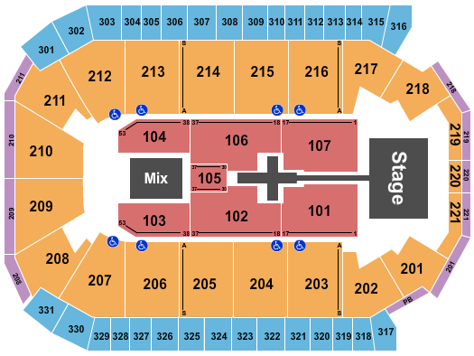 Rio Rancho Events Center Seating Chart: TobyMac