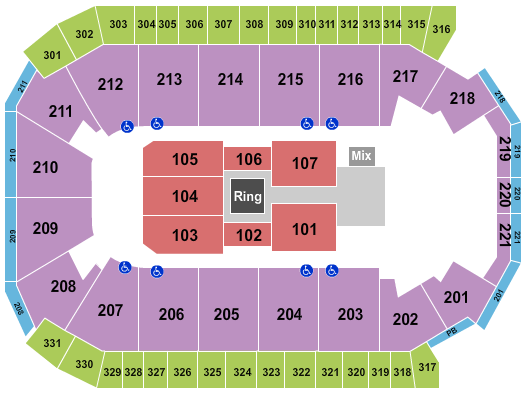 Rio Rancho Events Center Seating Chart: WWE