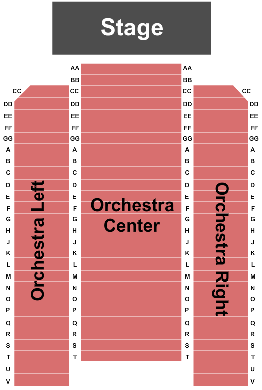 Rio Theatre - Santa Cruz Seating Chart: End Stage