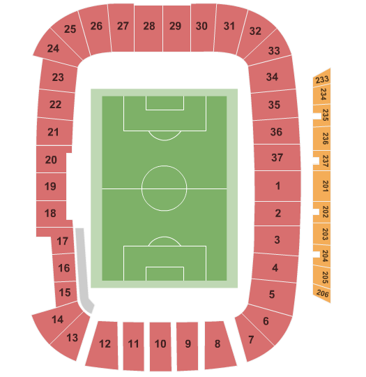 Rio Tinto Stadium Map