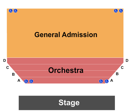Ritz Theatre - FL Seating Chart: Endstage GA 2
