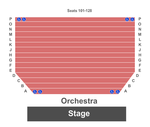 Ritz Theatre - FL Seating Chart: End Stage
