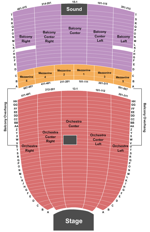 Ritz Theatre - NJ Seating Chart: Endstage 2