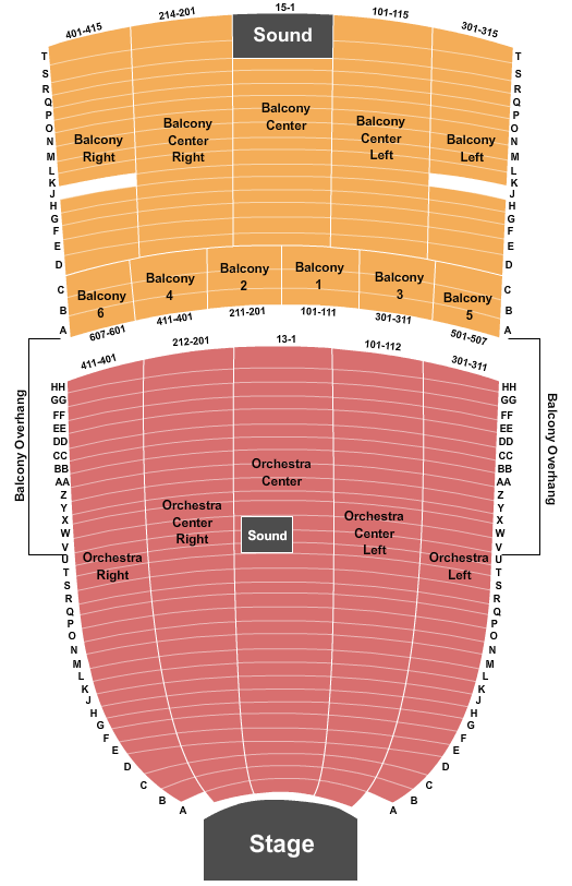 Ritz Theatre - NJ Seating Chart: Endstage 4