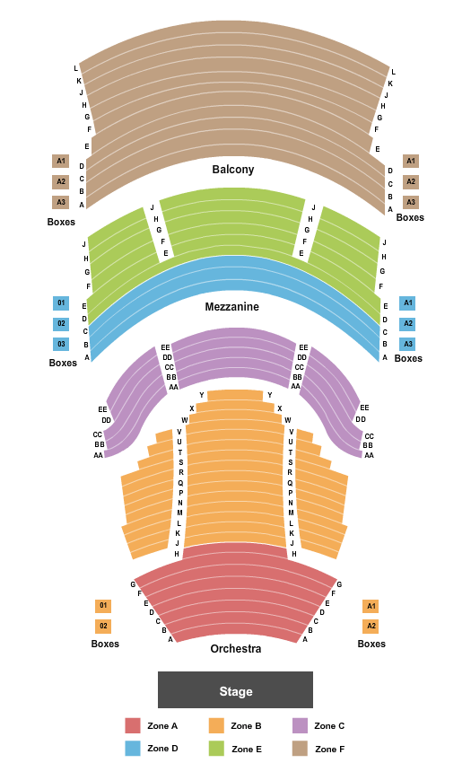 River Center Theater Seating Chart