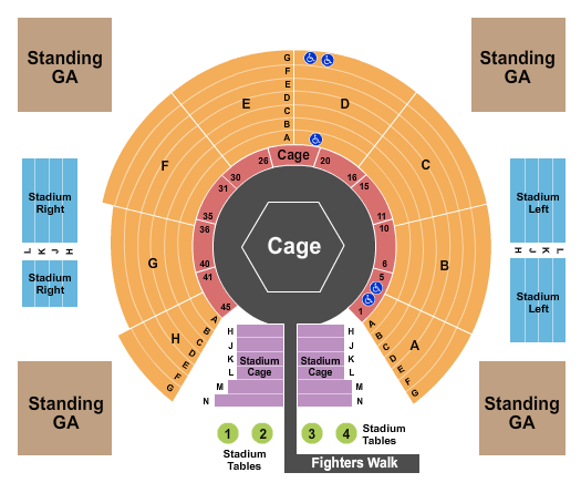 Msg Seating Chart Mma