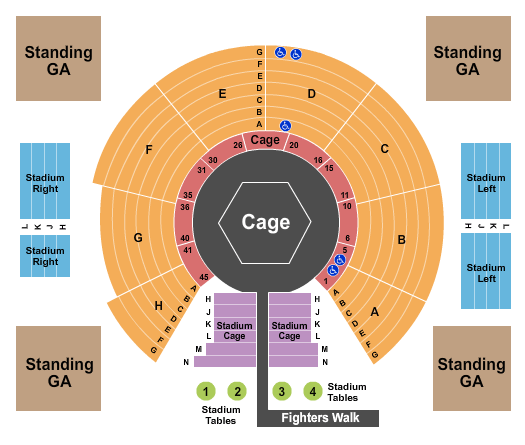 The Forum Seating Chart Mma