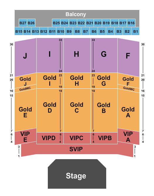 River Cree Casino Seating Chart: Endstage - SVIP