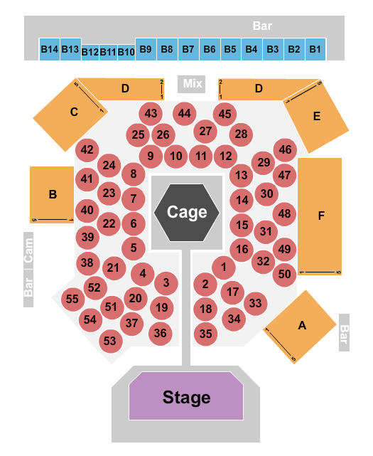 River Cree Casino Seating Chart: MMA 2
