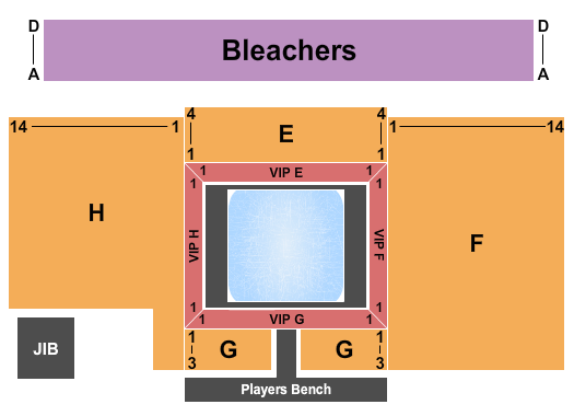 River Cree Sports - Twin Rinks Seating Chart: Ice Wars