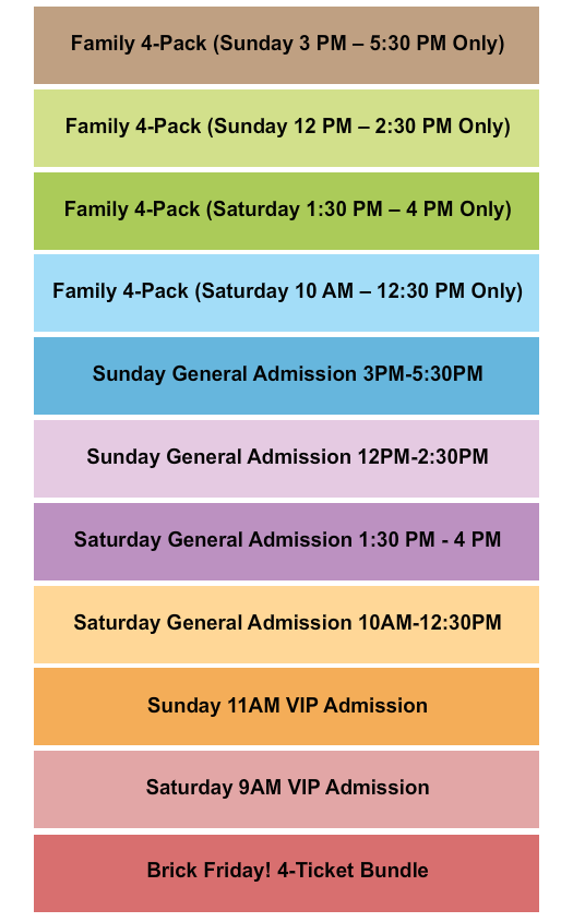 River Ridge Mall Seating Chart: GA / VIP - Multiple Times