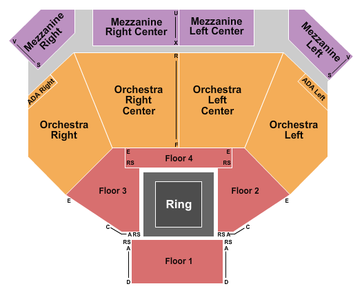 River Rock Casino Resort Seating Chart: Boxing