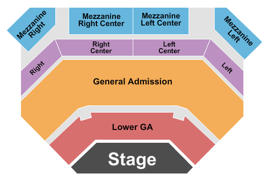 River Rock Casino Resort Seating Chart: Rsvd/GA & Lower GA