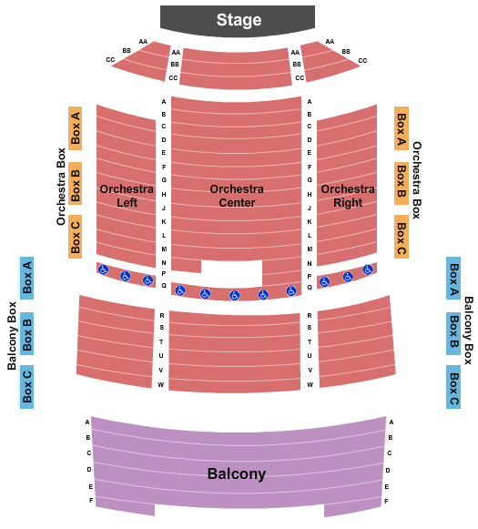 River Run Centre Seating Chart