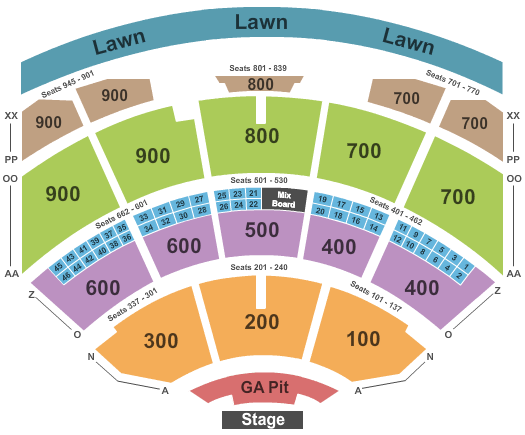 Riverbend Music Center Seating Chart