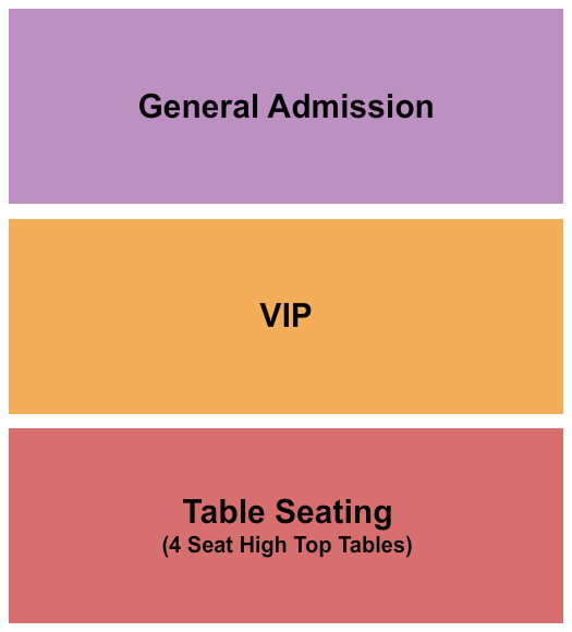 Riverfront Live Seating Chart: GA/VIP/Table
