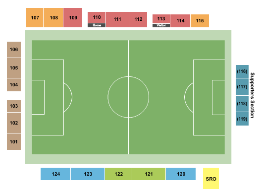 Riverfront Stadium - FL Seating Chart: Soccer