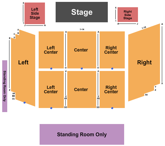 Rivers Casino Event Center at The Rivers Casino - Pittsburgh Seating Chart: Endstage 2