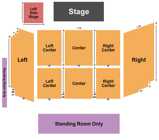 Rivers Casino Event Center at The Rivers Casino Seating Chart