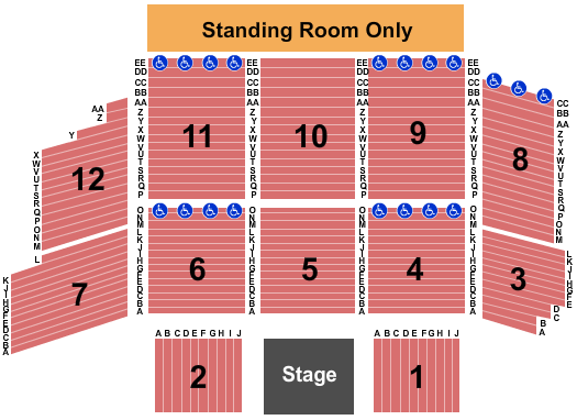 Riverside Casino Event Center Seating Chart