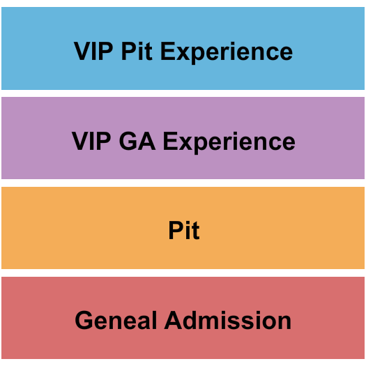 Riverside Amphitheater Seating Chart: GA/Pit