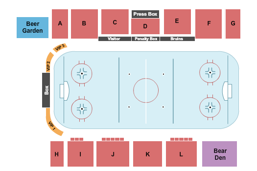 Riverside Arena Seating Chart: Hockey