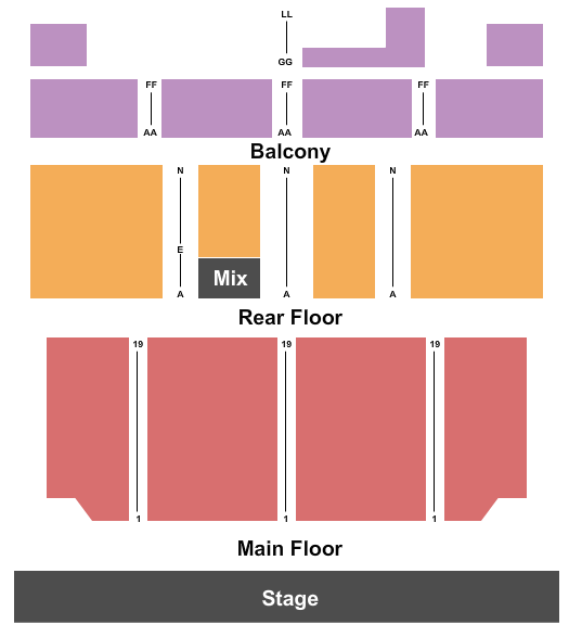Nashville Municipal Auditorium Seating Chart Concert