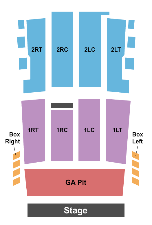 Riverside Theater - WI Seating Chart: Endstage GA Pit