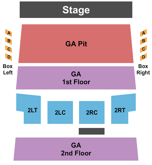 Riverside Theater - WI Seating Chart: Endstage GA Floors 3