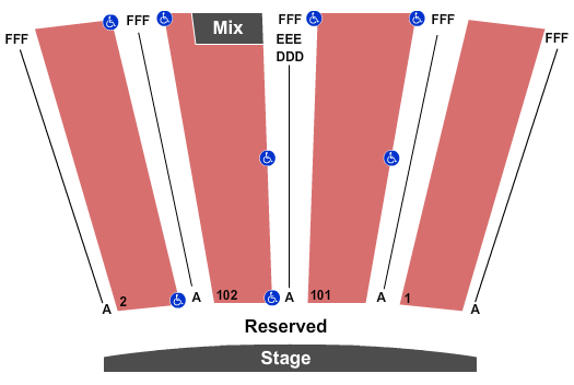 Riverwalk Center Seating Chart: Endstage 2