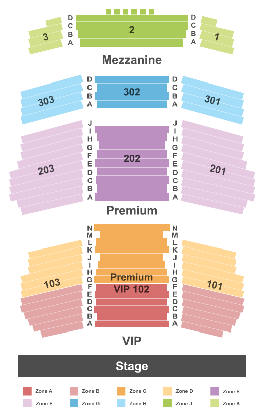 Valley View Casino Center Seating Chart Concert