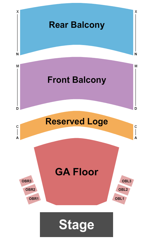 Riviera Theatre - IL Seating Chart: Endstage GA Floor 3