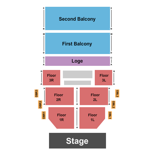 Riviera Theatre - IL Seating Chart: Endstage RSV