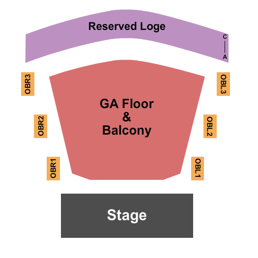 Riviera Theatre - IL Seating Chart: GA Floor/Balc & Rsv Loge 2