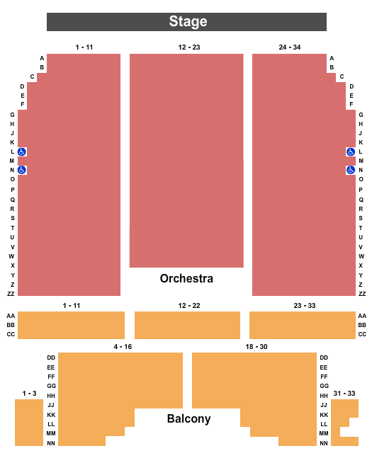 Riviera Theatre - NY Seating Chart: Endstage 2