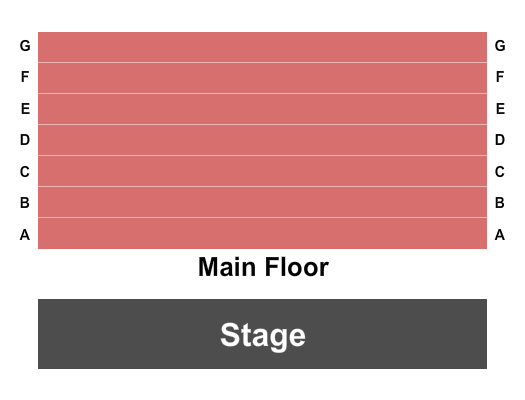Road Less Traveled Theater Seating Chart: Endstage
