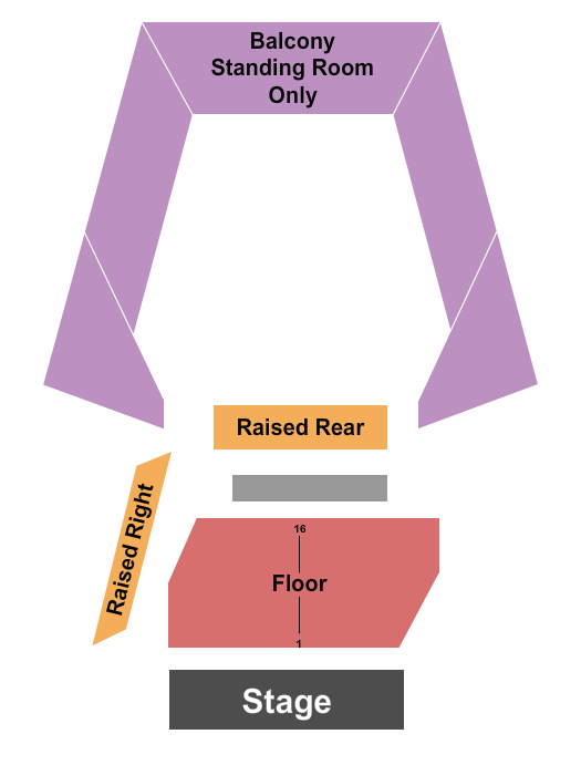 Roadrunner Seating Chart: Endstage Reserved Floor