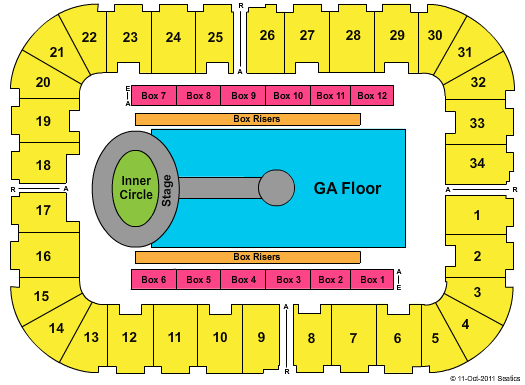 Roanoke Civic Center Seating Chart