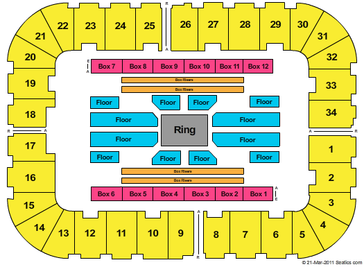 Roanoke Civic Center seating chart