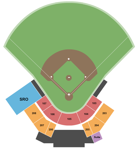 Robert and Mariam Hayes Stadium Seating Chart: Baseball